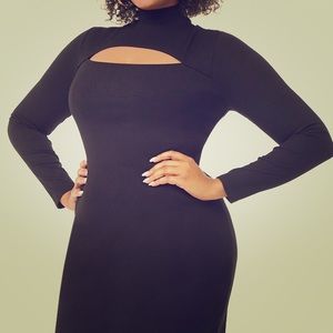 Brand new long sleeve black dress